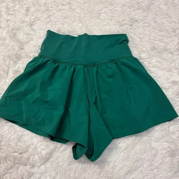 Aerie Crossover Flowy Stretch Shorts Green - Picture 4 of 4